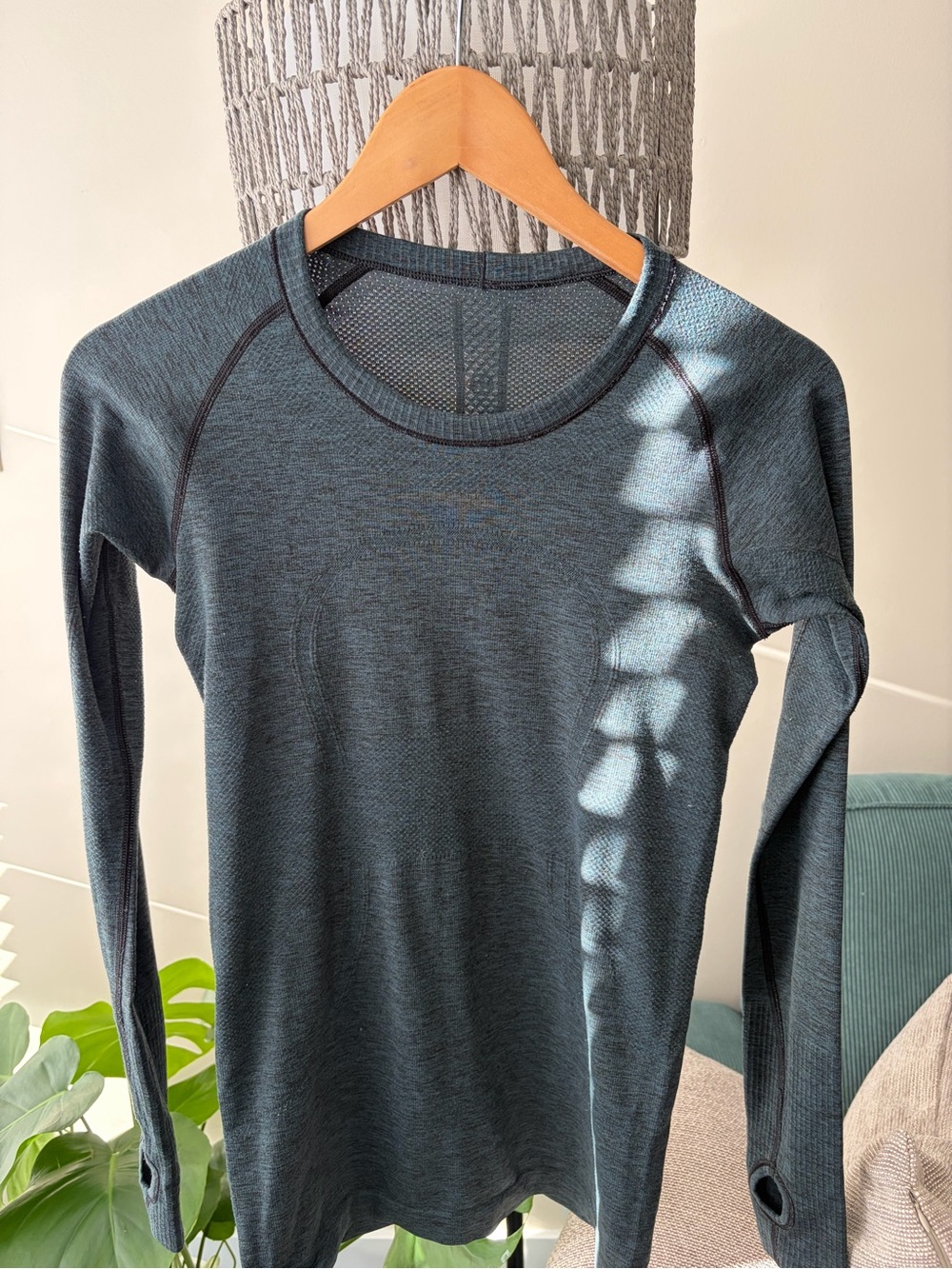 lululemon athletica Heathered Slate Teal Running 🏃‍♀️ Top